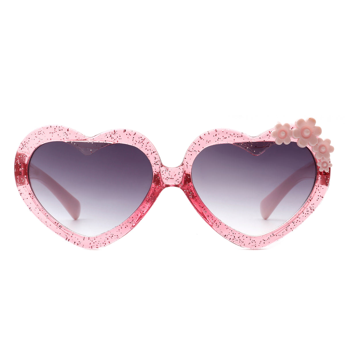 HK2033 - Kids Cute Toddler Heart Shape Girls Children Wholesale Sunglasses