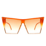 HS2135 - Women Square Oversize Flat Top Fashion Wholesale Sunglasses