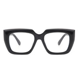 S1185 - Square Retro Flat Top Cat Eye Fashion Vintage Sunglasses