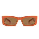 HS2073 - Retro Rectangle Narrow Fashion Slim Vintage Square Sunglasses