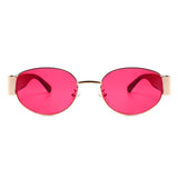 HJ2006 - Round Retro Oval Circle 90's Vintage Fashion Sunglasses