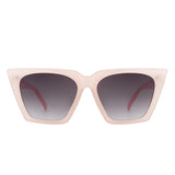 S1202 - Women Cat Eye Retro Oversize Fashion Square Sunglasses