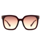 HS2139 - Women Flat Top Fashion Square Chain Link Design Wholesale Sunglasses