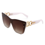 HS2104 - Women Retro Square Tinted Cat Eye Fashion Sunglasses