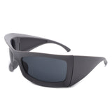 HS1189 - Square Retro Chunky Wrap Around Wholesale Sunglasses