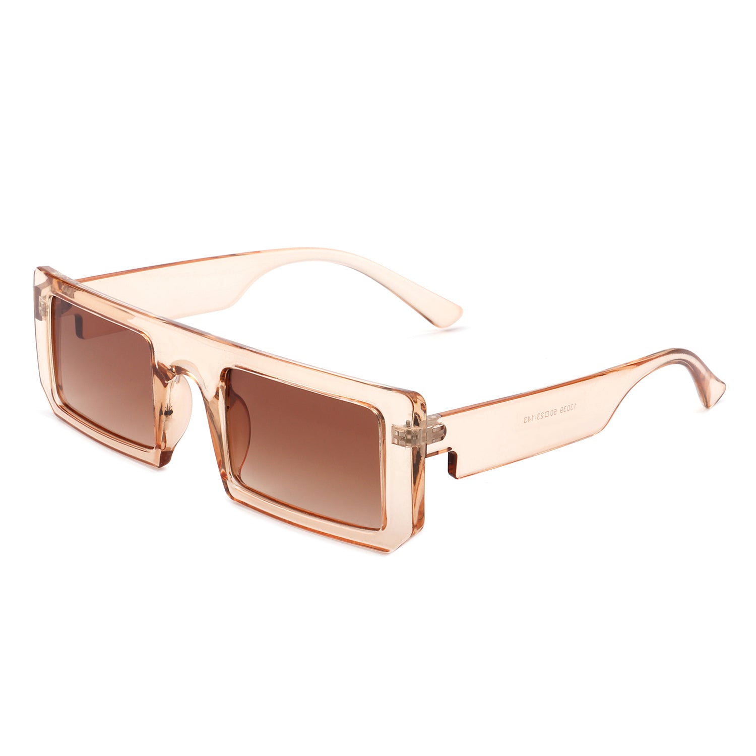 HS1081 - Rectangle Retro 90s Vintage Fashion Flat Top Square Sunglasses