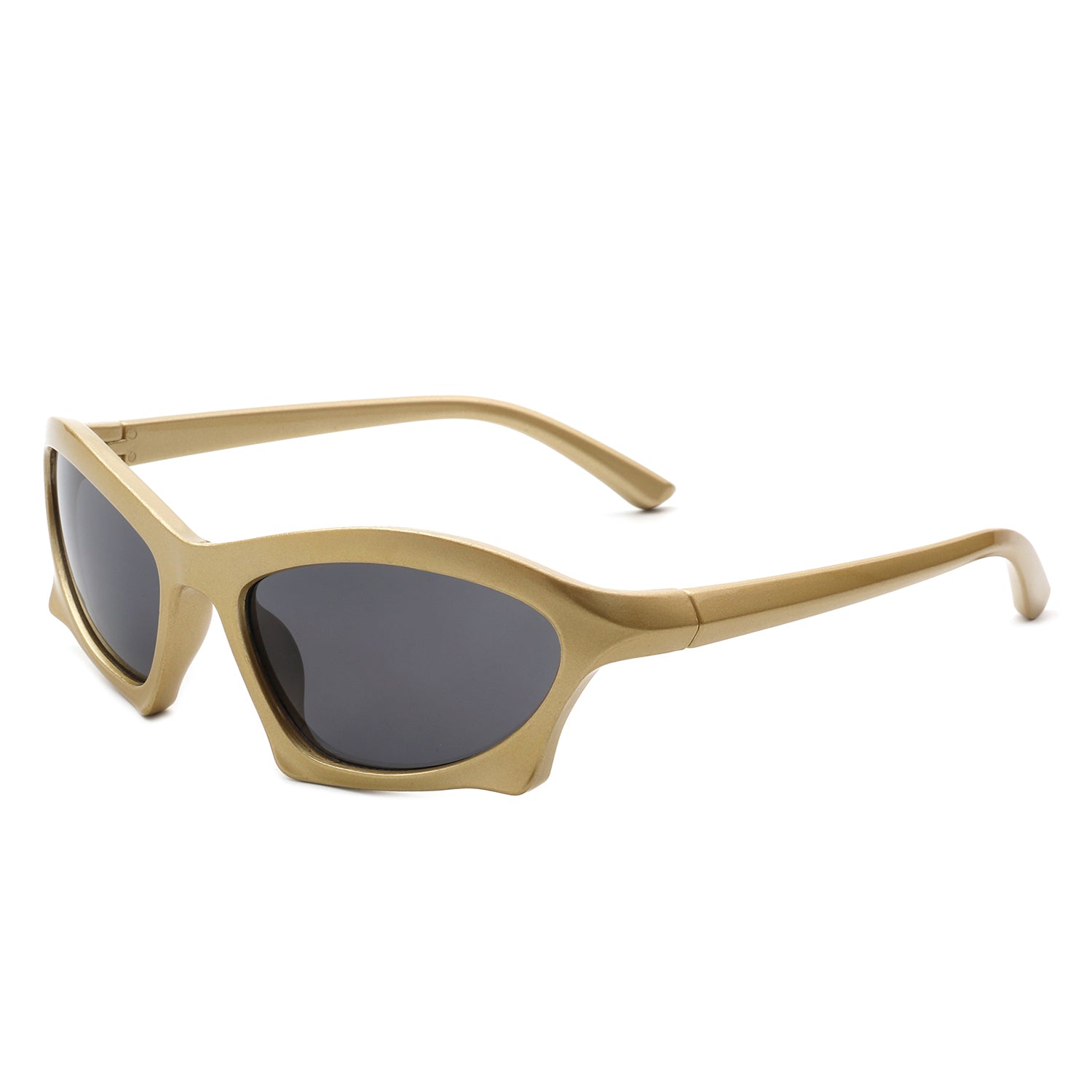HS1153 - Rectangle Sport Shades Geometric Wrap Around Sunglasses