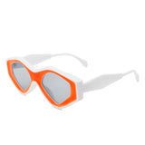 HS1119 - Geometric Triangle Irregular Bold Futuristic Fashion Sunglasses