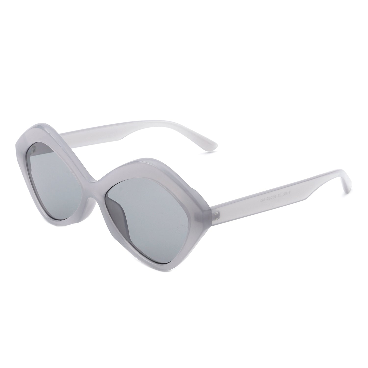 S1195 - Women Geometric Fashion Hexagonal Cat Eye Sunglasses