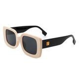 HS1139 - Retro Flat Top Fashion Square Wholesale Sunglasses