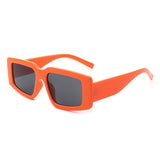 HS1090 - Rectangle Retro Fashion 90's Vintage Square Sunglasses