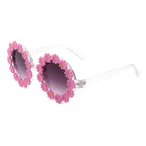 HS1095 - Round Daisy Flower Shape Circle Party Floral Women Sunglasses