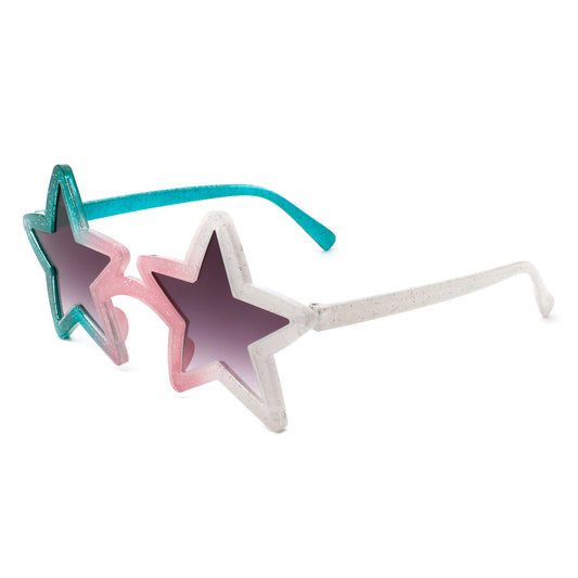 HS1160 - Star Shaped Party Mod Tinted Novelty Sunglasses