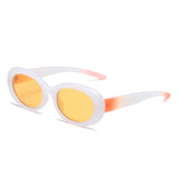 HS1204 - Oval Retro 90s Round Tinted Clout Goggles Wholesale Sunglasses