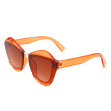 HS1138 - Women Square Fashion Irregular Cat Eye Sunglasses