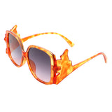 HS1123 - Oversize Irregular Frame Large Fashion Square Sunglasses