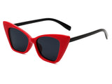 HS1012 - Retro Vintage High Pointed Cat Eye Fashion Sunglasses