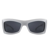 HS1189 - Square Retro Chunky Wrap Around Wholesale Sunglasses