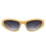 HS1200 - Y2K Wrap Around Fashion Rectangle Sports Wholesale Sunglasses