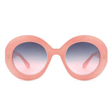 HS1087 - Oversize Round Oval Large Circle Fashion Women Sunglasses