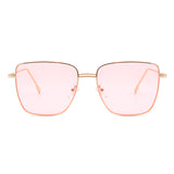 HJ2028 - Women Square Metal Oversize Fashion Sunglasses