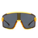 S2117 - Oversize Sporty Square Chunky Shield Sunglasses