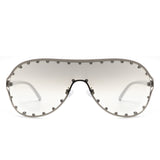 HJ2046 - Oversize Rhinestone Design Fashion Women Aviator Wholesale Sunglasses