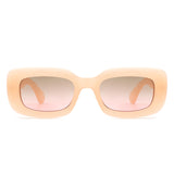HS1124 - Rectangle Narrow Retro Slim Square Fashion Sunglasses