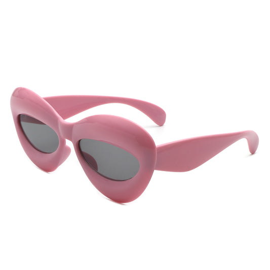 HK1031 - Girls Lips Shape Fun Tinted Kids Wholesale Sunglasses