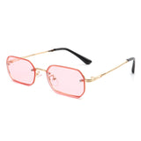 HJ2016 - Slim Retro Rectangle Small Narrow Vintage Fashion Sunglasses