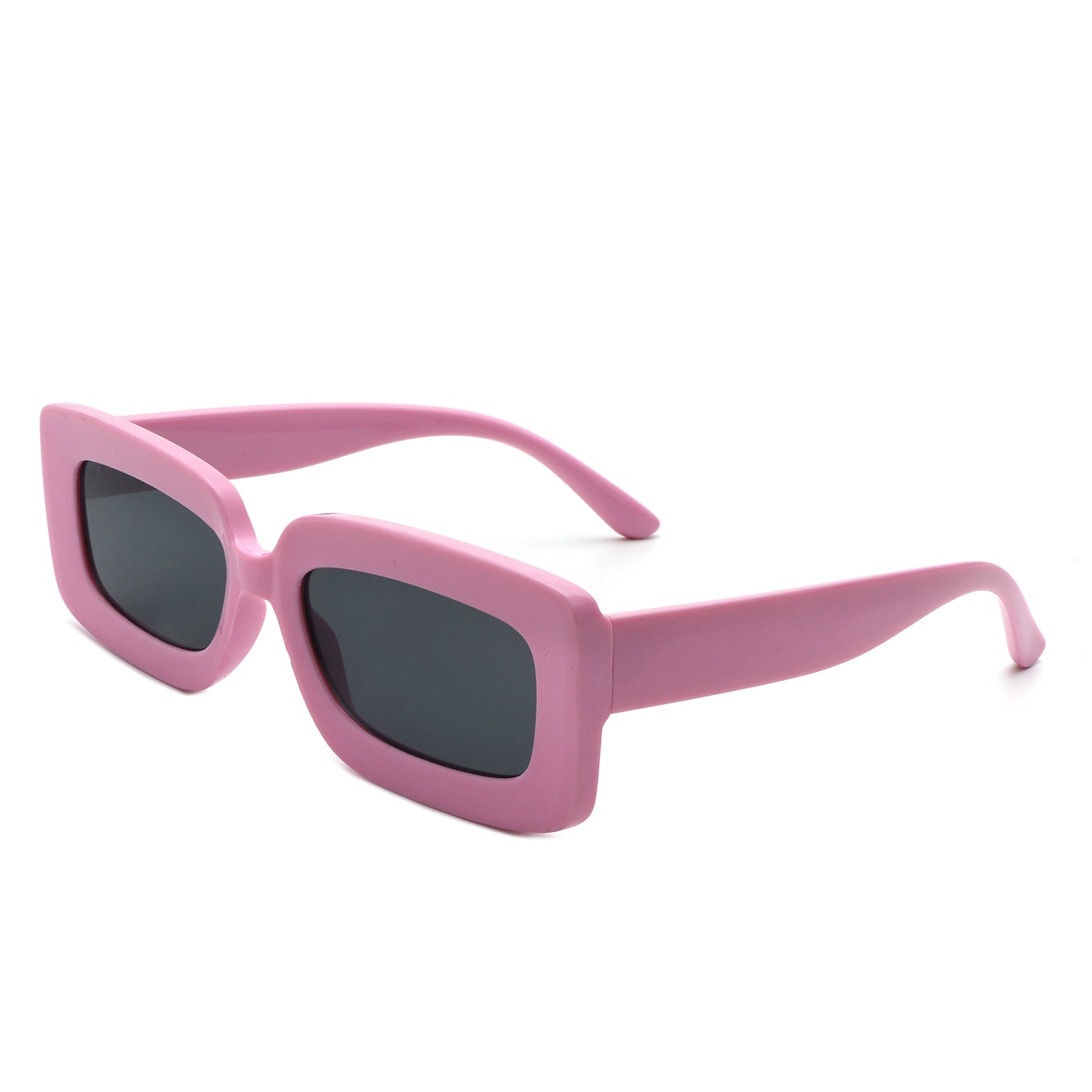 HS1196 - Rectangle Flat Lens Fashion Tinted Square Wholesale Sunglasses