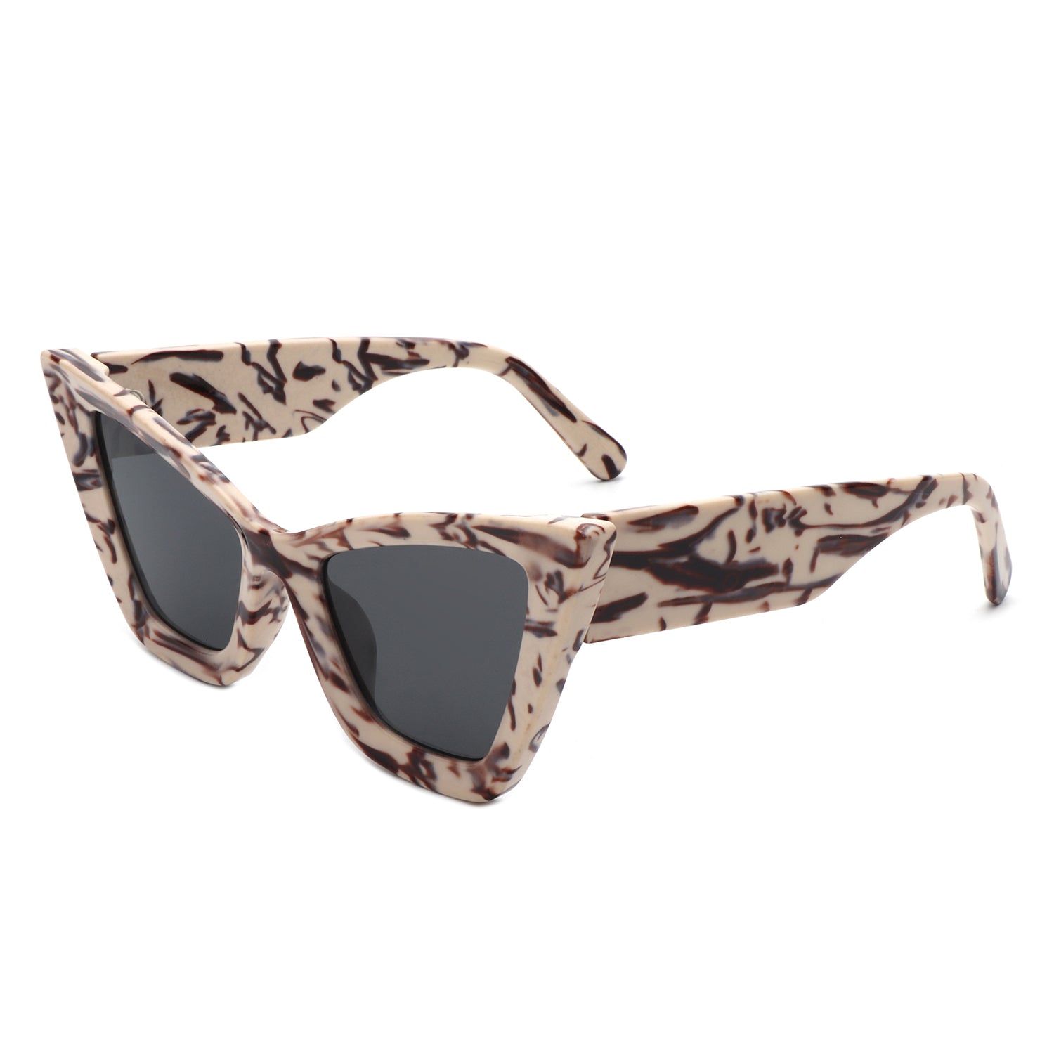 HS1206-1 - Square Retro Fashion High Pointed Cat Eye Wholesale Sunglasses