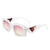 HS2087 - Square Retro Geometric Fashion Sunglasses