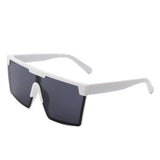 HS2103 - Oversize Retro Square Flat Top Tinted Fashion Women Sunglasses