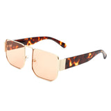 HJ2032 - Square Retro Flat Top Tinted Vintage Fashion Sunglasses
