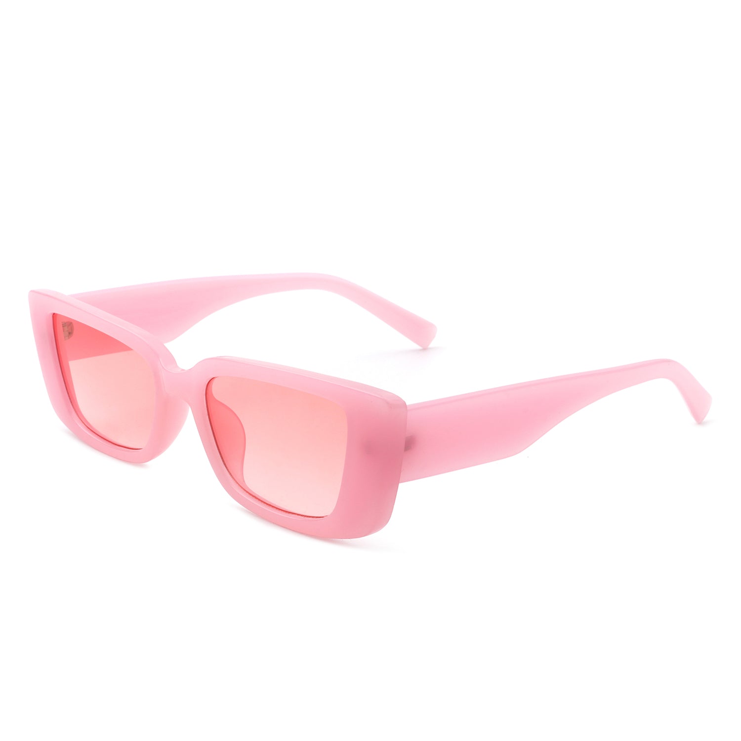 HS1145 - Rectangle Retro Narrow Flat Lens Fashion Slim Sunglasses