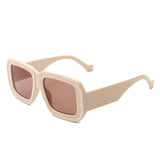 HS1074 - Square Retro Fashion Vintage Flat Top Fashion Sunglasses