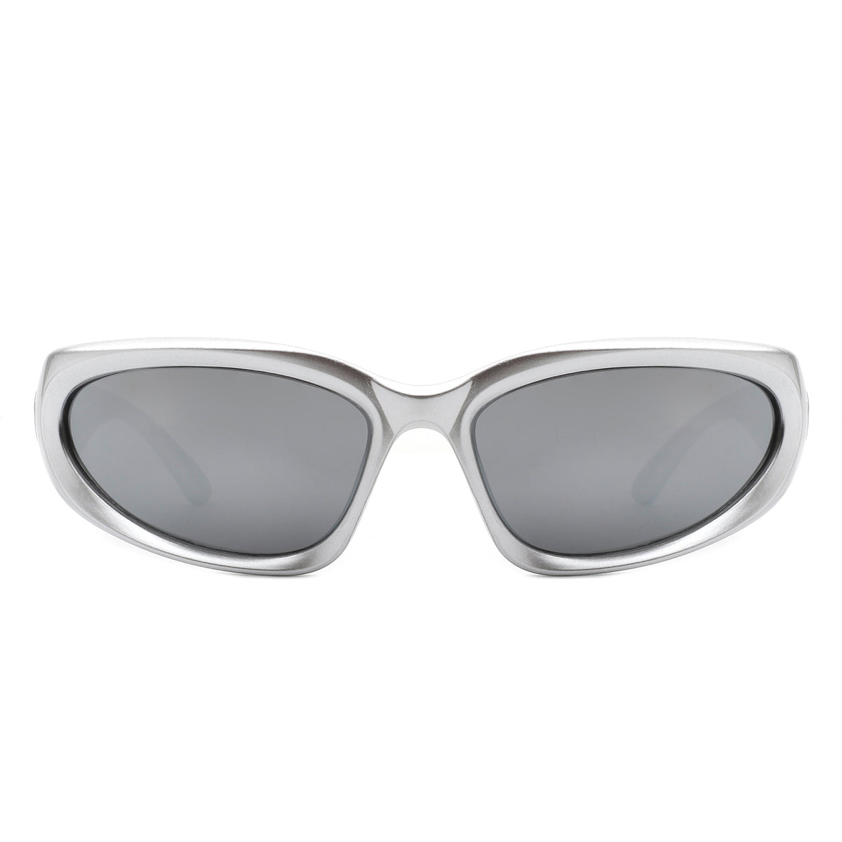 HS1152-1 - Sporty Rectangle Oval Y2K Wrap Around Unisex Fashion Sunglasses