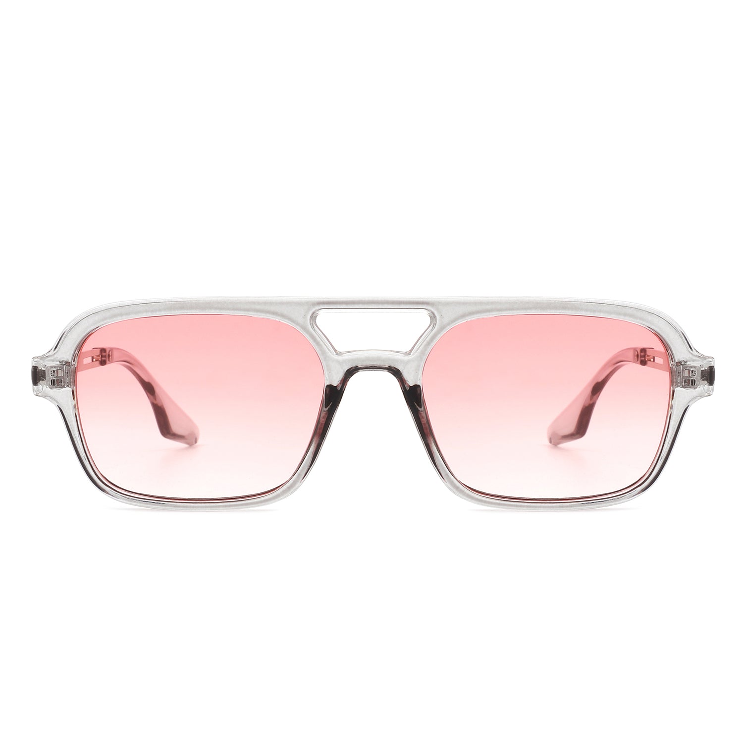 HS1099 - Retro Square Brow-Bar Fashion Aviator Style Vintage Sunglasses