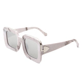 HS2070 - Square Modern Chic Oversized Chunky Fashion Sunglasses