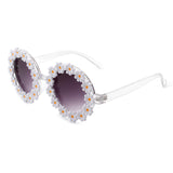 HS1095 - Round Daisy Flower Shape Circle Party Floral Women Sunglasses