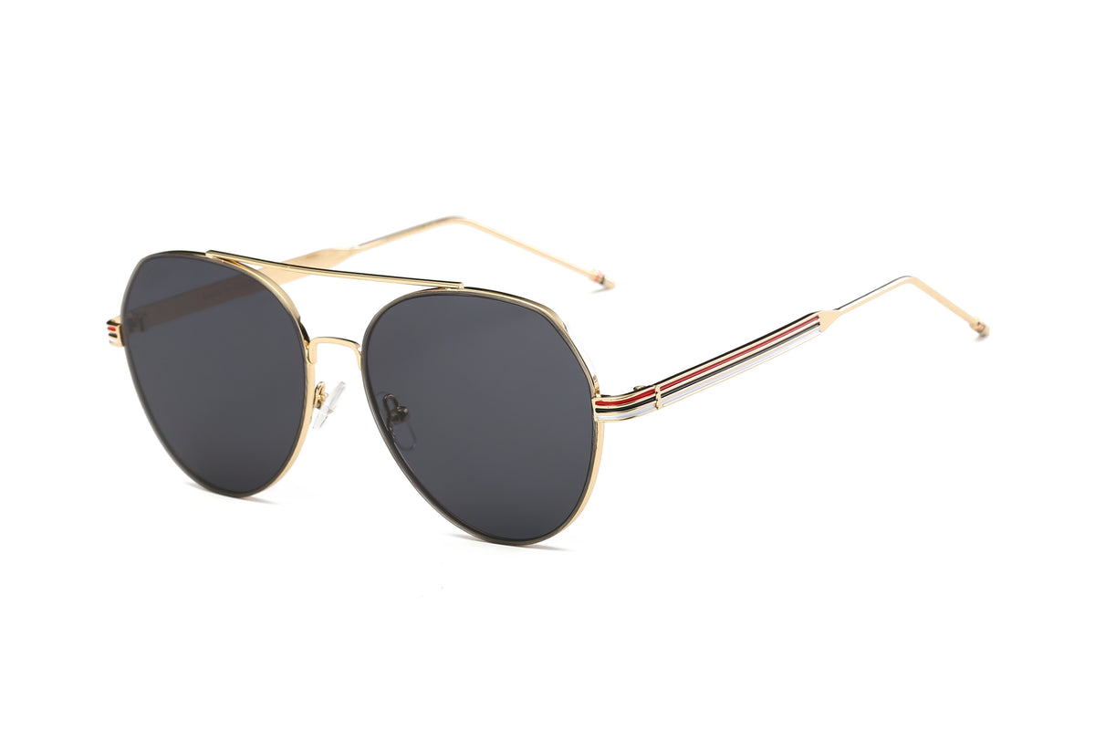 S2006 - Modern Teardrop Aviator Flat Mirrored Lens Sunglasses - Iris Fashion Inc. | Wholesale Sunglasses and Glasses