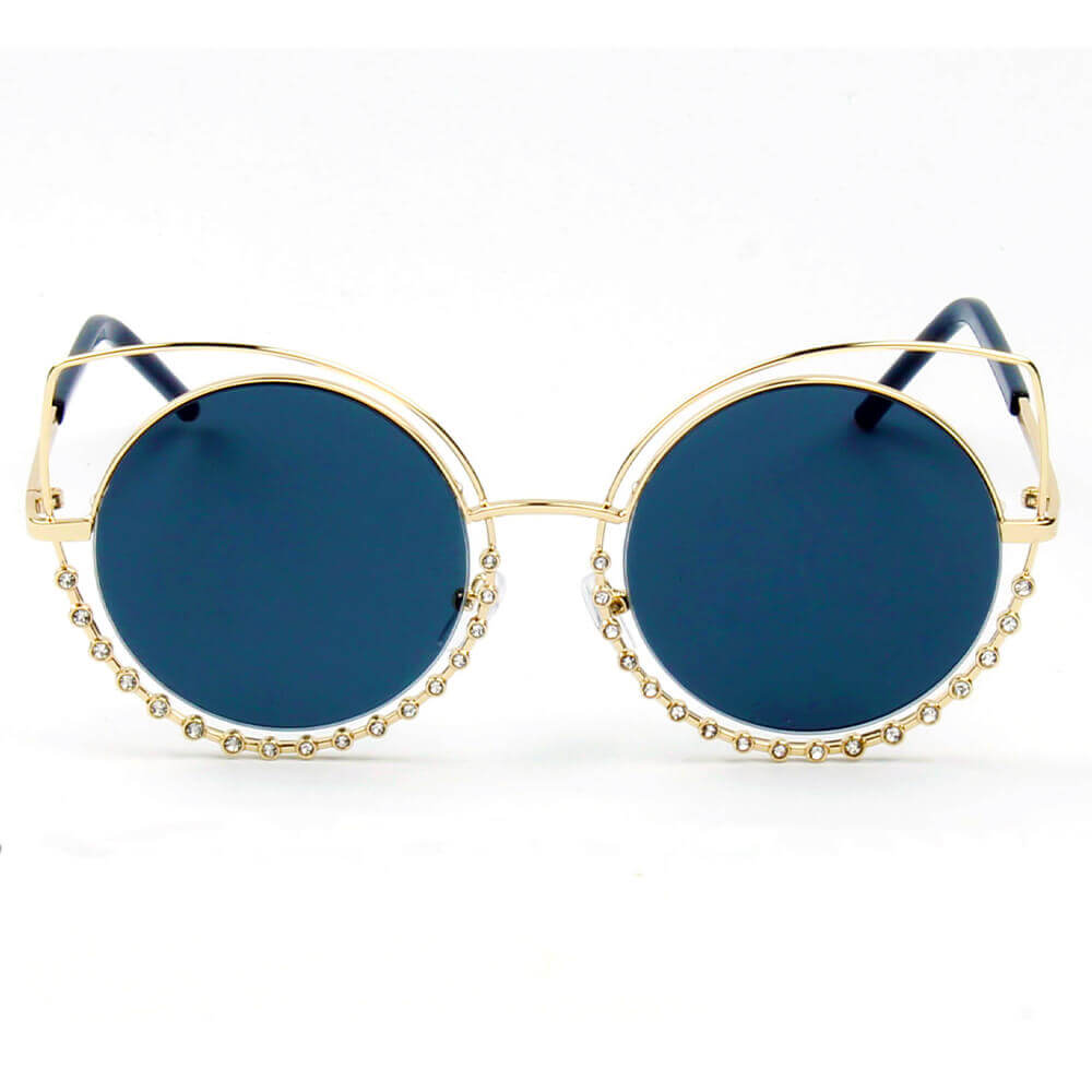 A21 Designer Pearl-Studded Cut-Out Cat Eye Sunglasses - Iris Fashion Inc. | Wholesale Sunglasses and Glasses