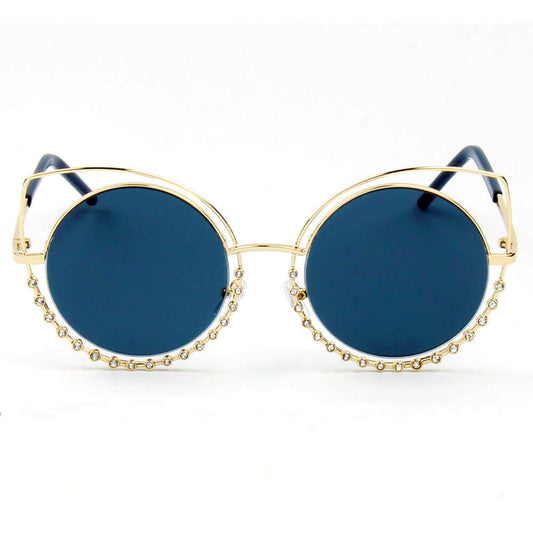 A21 Designer Pearl-Studded Cut-Out Cat Eye Sunglasses - Iris Fashion Inc. | Wholesale Sunglasses and Glasses