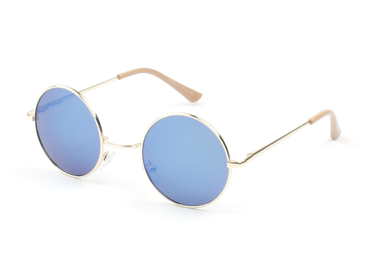 E10 - Retro Lennon-Inspired Circle Round Sunglasses - Iris Fashion Inc. | Wholesale Sunglasses and Glasses