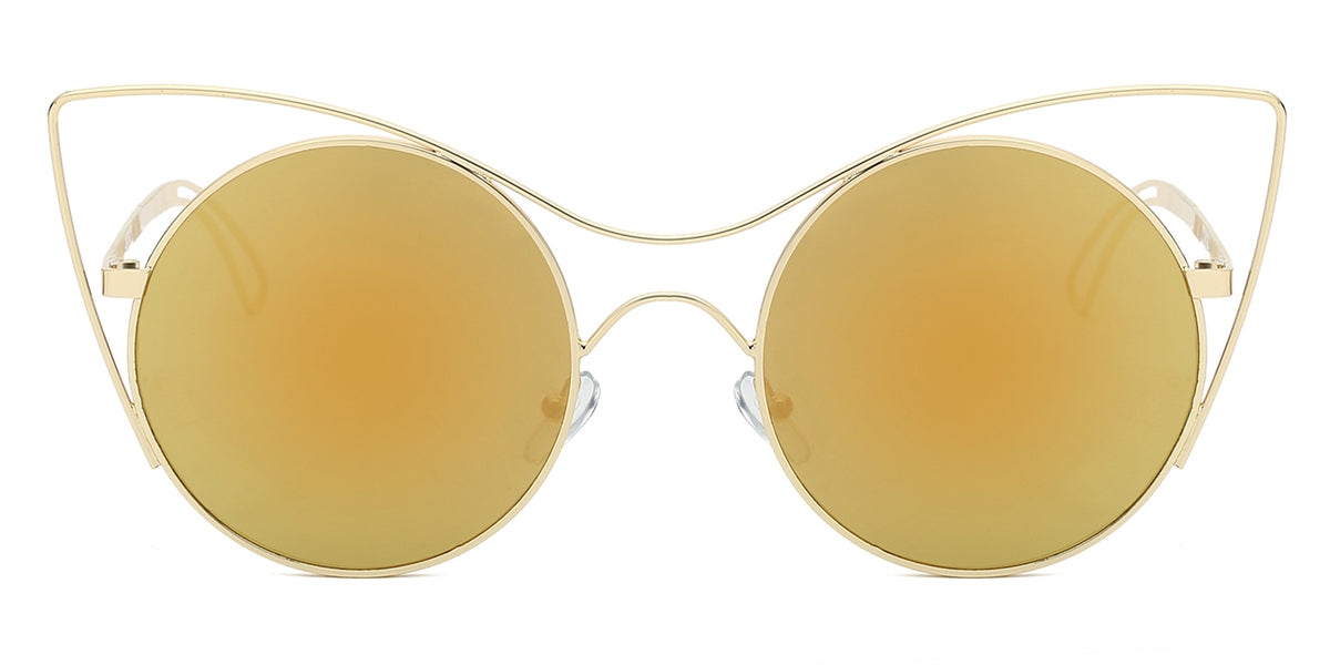 S2049 - Women Round High Pointed Cat Eye Sunglasses - Iris Fashion Inc. | Wholesale Sunglasses and Glasses