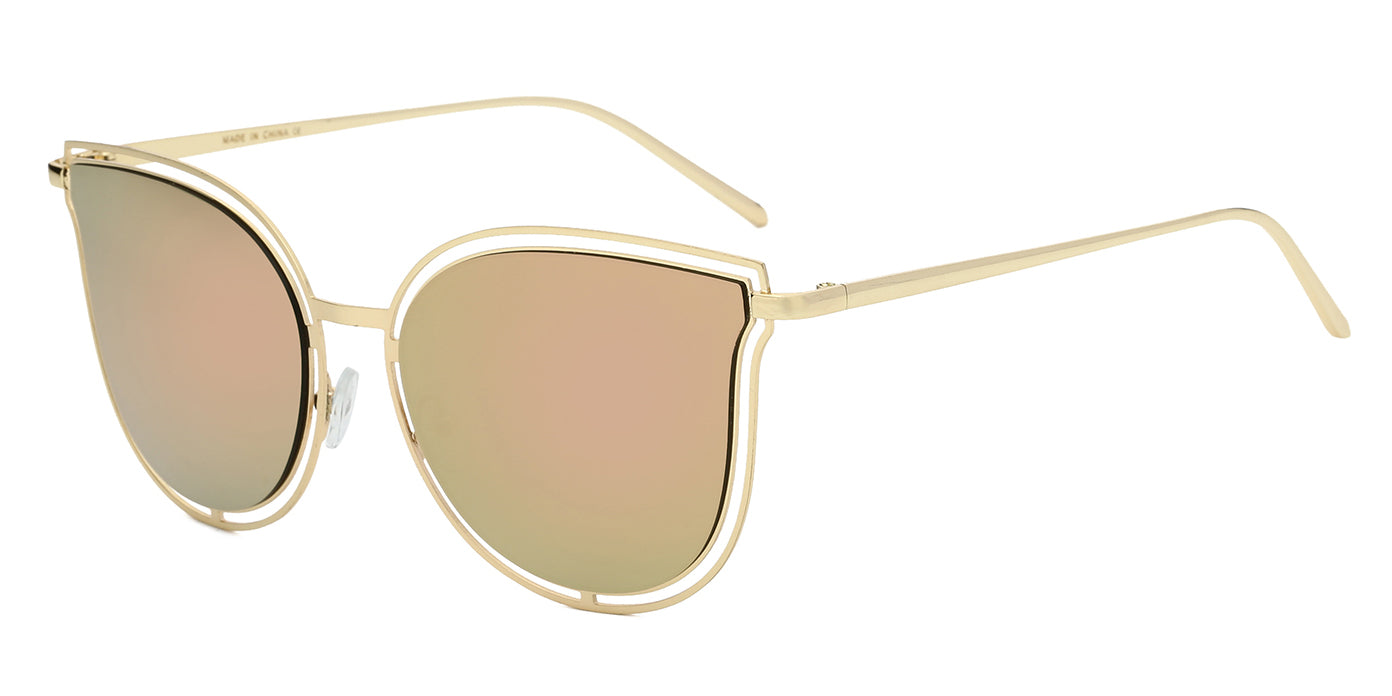 S2048 - Women Round Cat Eye Fashion Sunglasses - Iris Fashion Inc. | Wholesale Sunglasses and Glasses