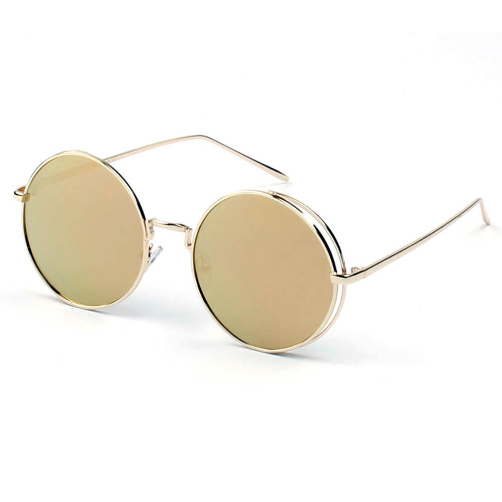 D37 Iconic Lennon Inspired Metal Frame Round Sunglasses - Iris Fashion Inc. | Wholesale Sunglasses and Glasses