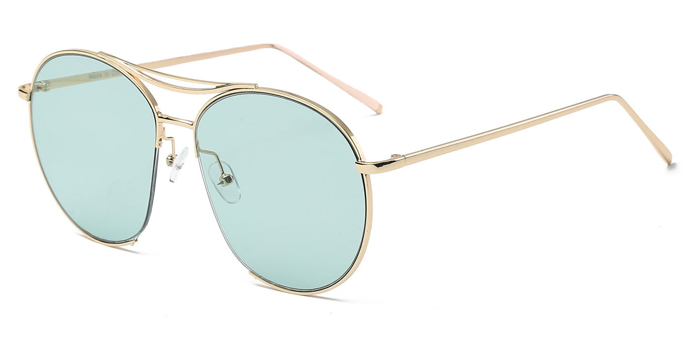 S2036 - Oversize Tinted Lens Round Sunglasses - Iris Fashion Inc. | Wholesale Sunglasses and Glasses
