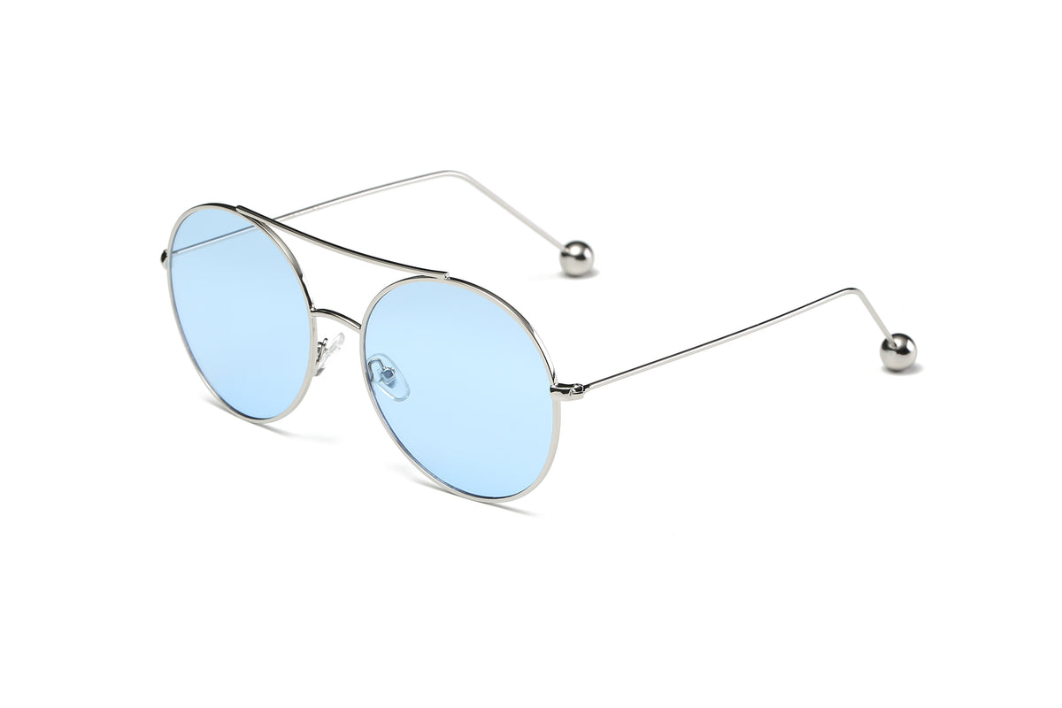 S1016 - Unisex Round Tinted Lens Sunglasses - Iris Fashion Inc. | Wholesale Sunglasses and Glasses